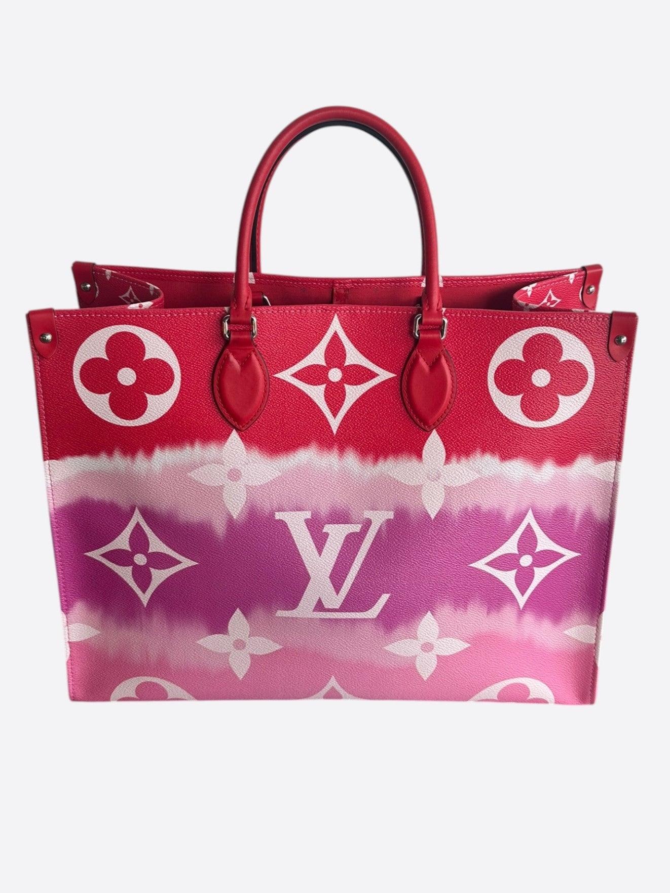 Louis Vuitton Pink & Red Escale Monogram OnTheGo GM
