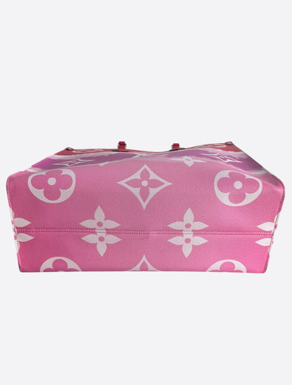 Louis Vuitton Pink & Red Escale Monogram OnTheGo GM