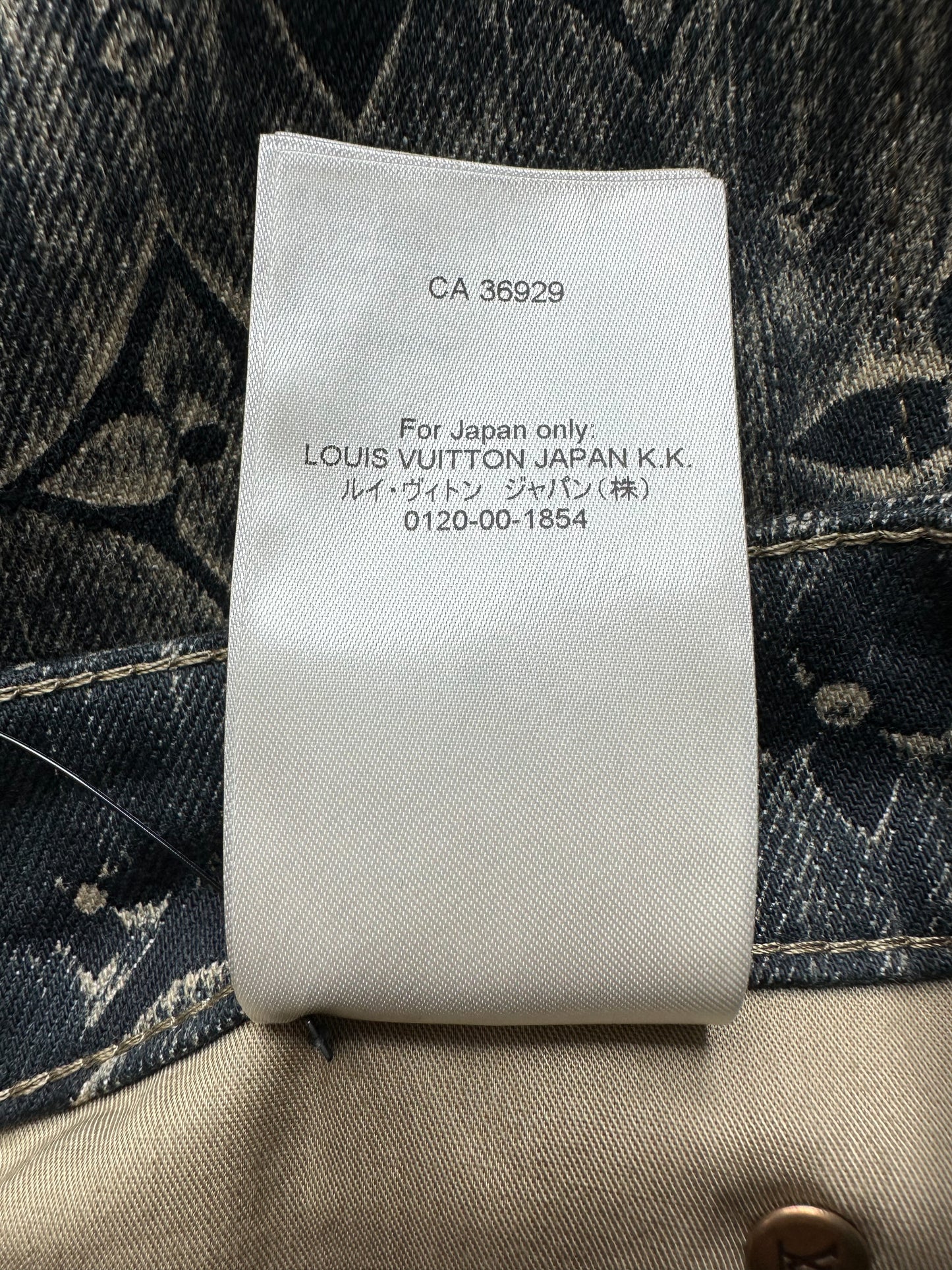Crepslocker, Louis Vuitton Monogram Navy Blue Cargo Trousers