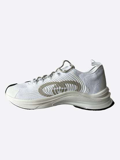 Gucci White GG Logo Run Sneaker