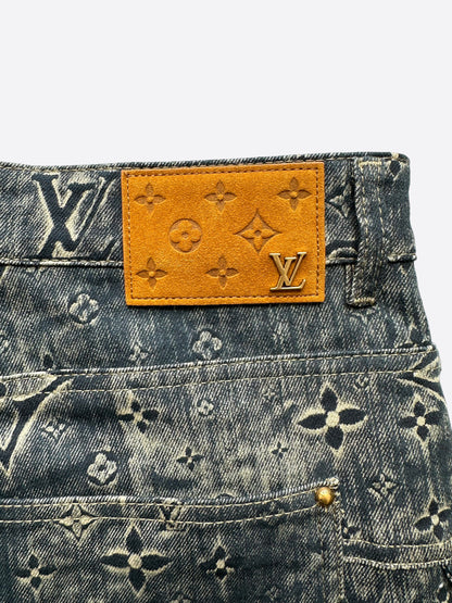 Louis Vuitton Dark Blue Monogram Cargo Pants