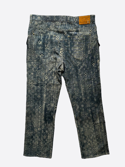 Louis Vuitton Dark Blue Monogram Cargo Pants