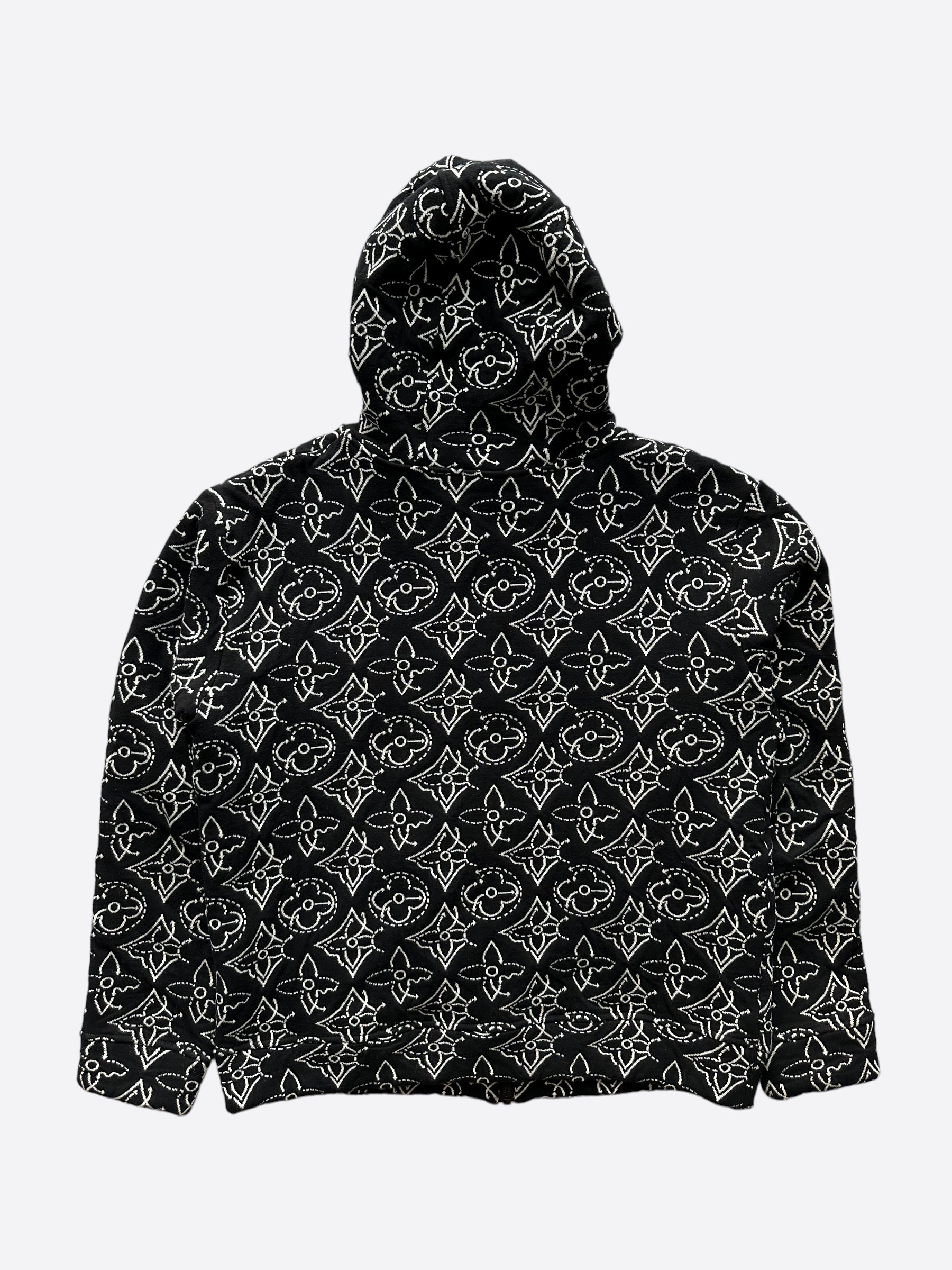 Louis Vuitton Black NBA Monogram Zip Up Hoodie – Savonches