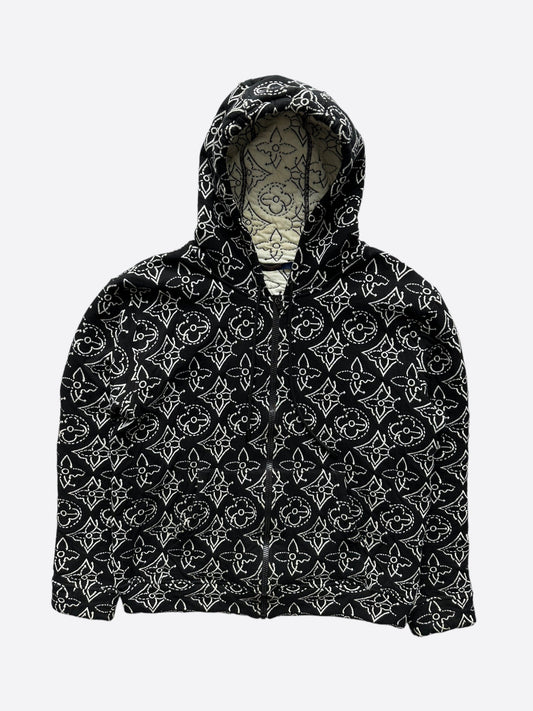 Louis Vuitton Black NBA Monogram Zip Up Hoodie