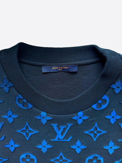 Louis Vuitton Blue & Green Gradient Monogram Sweater