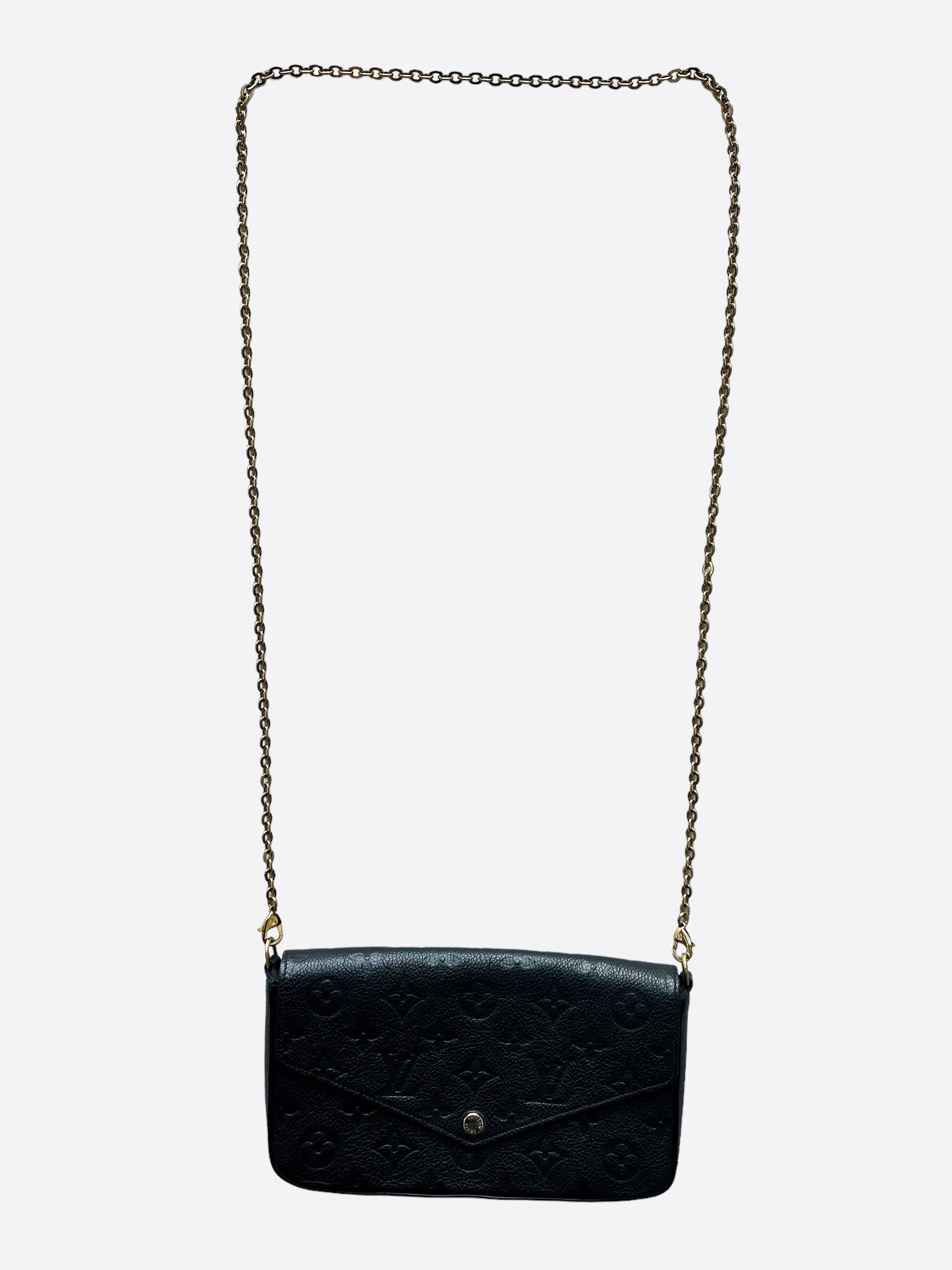 Louis Vuitton Black Monogram Empreinte Pochette Felicie