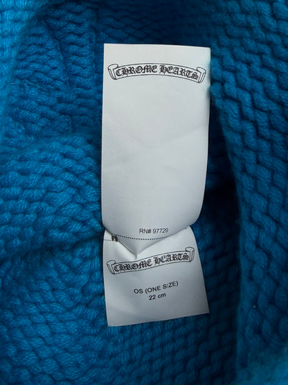 Chrome Hearts Blue & Purple Cross Patch Cashmere Beanie
