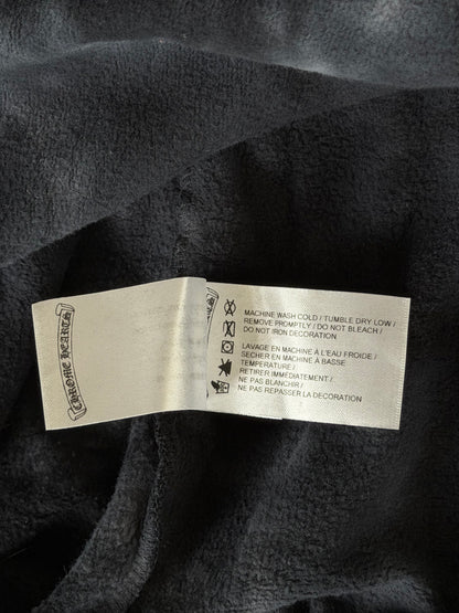 Chrome Hearts Black & White Tie-Dye Horseshoe Logo Hoodie