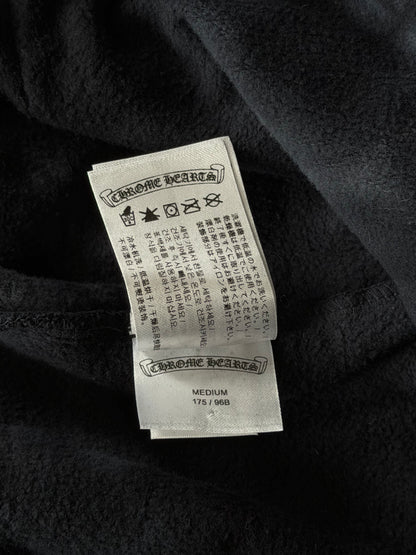 Chrome Hearts Black & White Tie-Dye Horseshoe Logo Hoodie