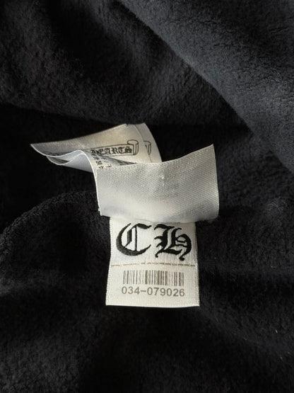 Chrome Hearts Black & White Tie-Dye Horseshoe Logo Hoodie