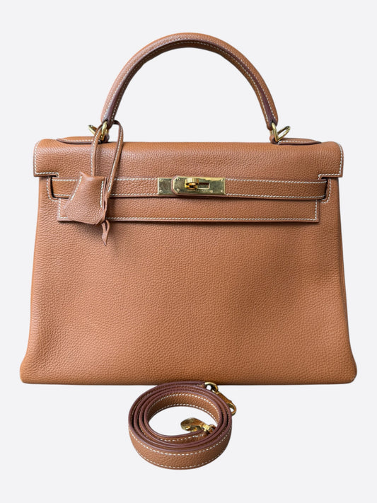 Hermes Gold Epsom & Gold Hardware Kelly 32
