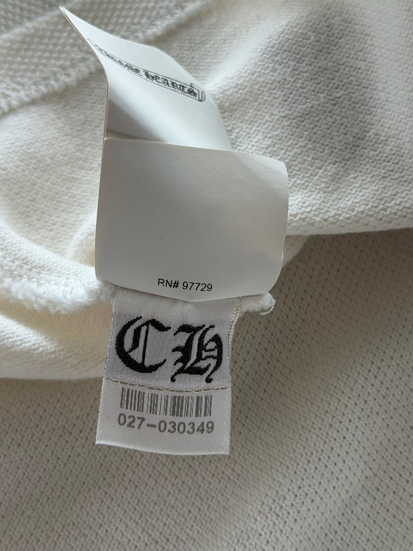Chrome Hearts Matty White Chomper Polo T-Shirt