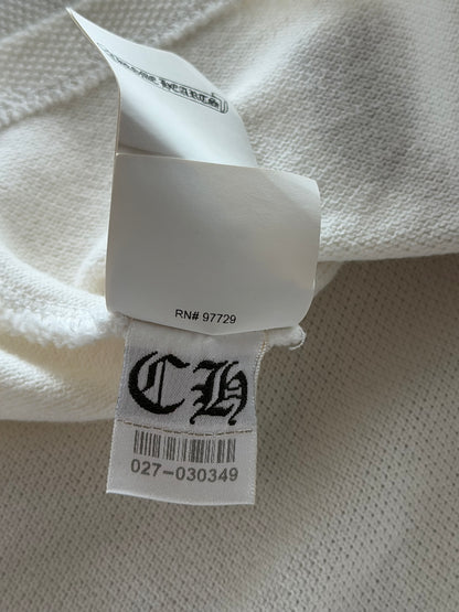 Chrome Hearts Matty White Chomper Polo T-Shirt