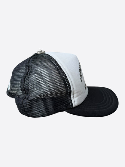 Chrome Hearts Black & White Triple Cross Trucker Hat