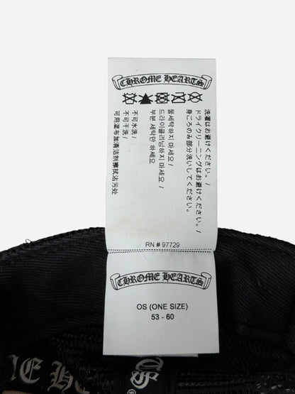 Chrome Hearts Black & White Triple Cross Trucker Hat