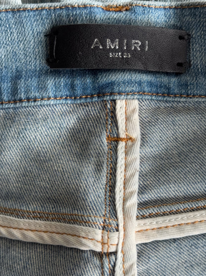 Amiri Clay Indigo & Black Bandana Patch MX1 Jeans