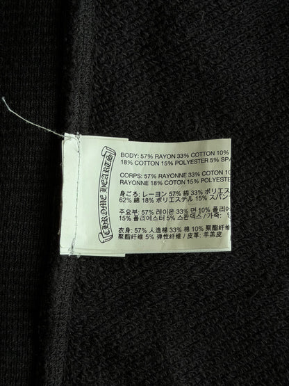 Chrome Hearts Matty Boy Black & Blue Chomper Patch Zip Up Hoodie