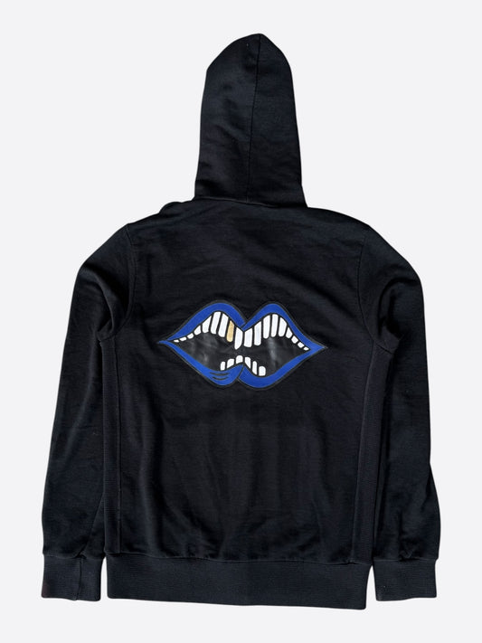 Chrome Hearts Matty Boy Black & Blue Chomper Patch Zip Up Hoodie