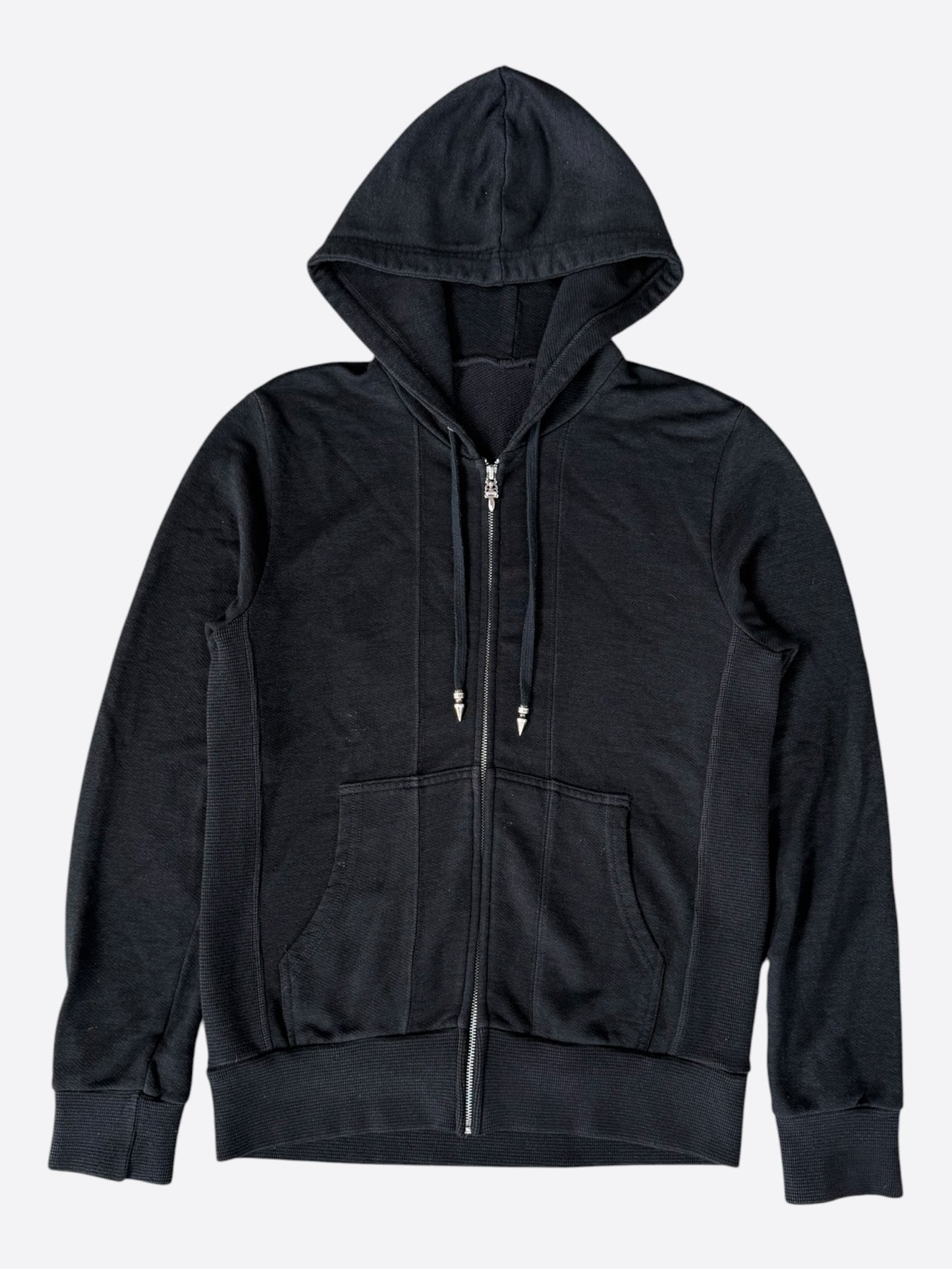 Chrome Hearts Matty Boy Black & Blue Chomper Patch Zip Up Hoodie