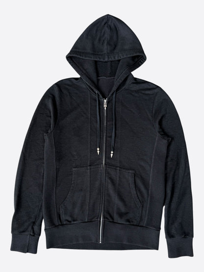 Chrome Hearts Matty Boy Black & Blue Chomper Patch Zip Up Hoodie