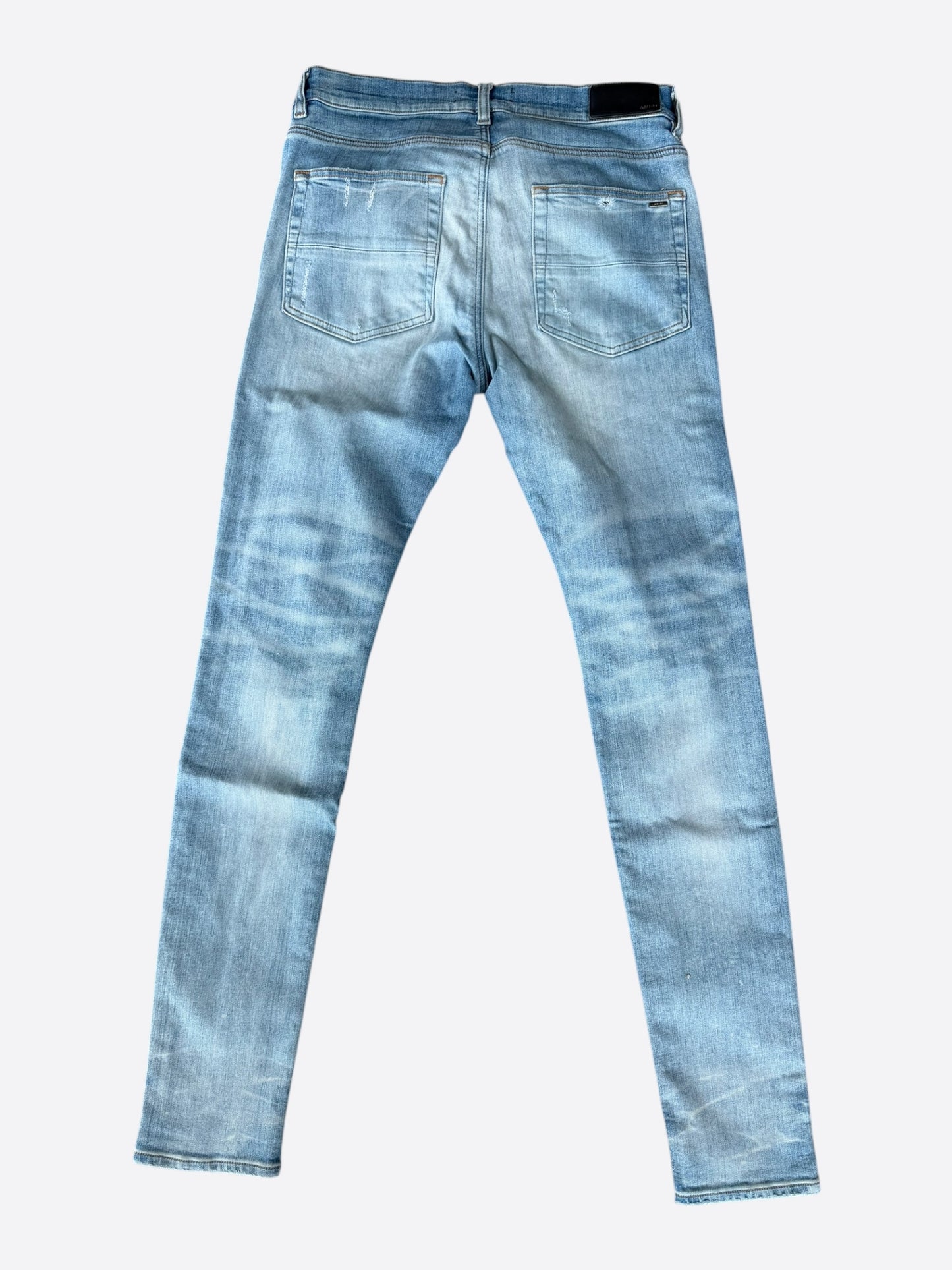 Amiri Clay Indigo & Black Bandana Patch MX1 Jeans