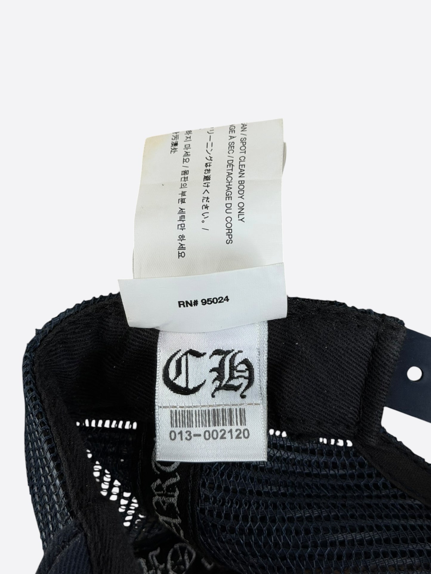 Chrome Hearts Navy & White Hollywood Trucker Hat