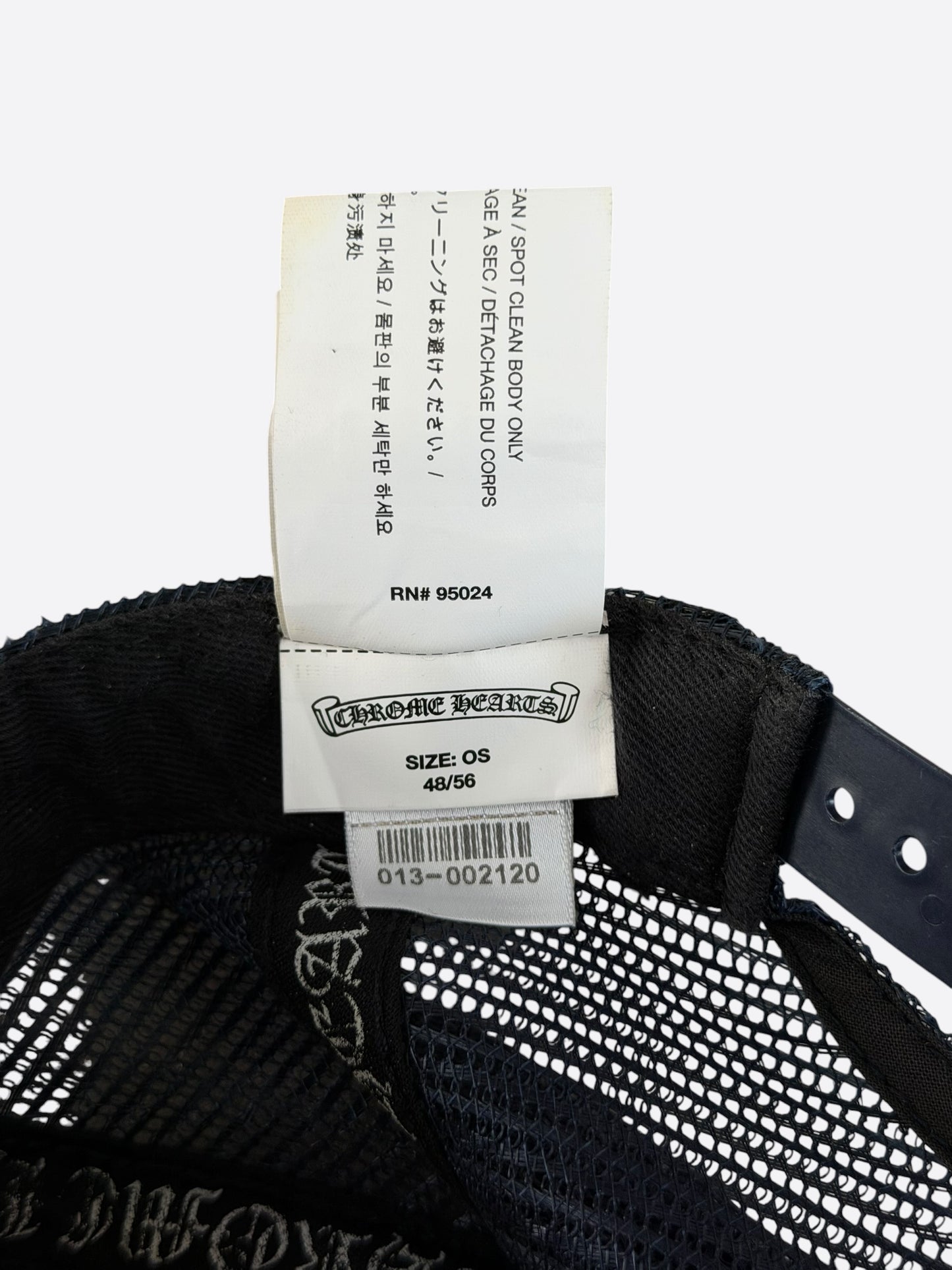 Chrome Hearts Navy & White Hollywood Trucker Hat