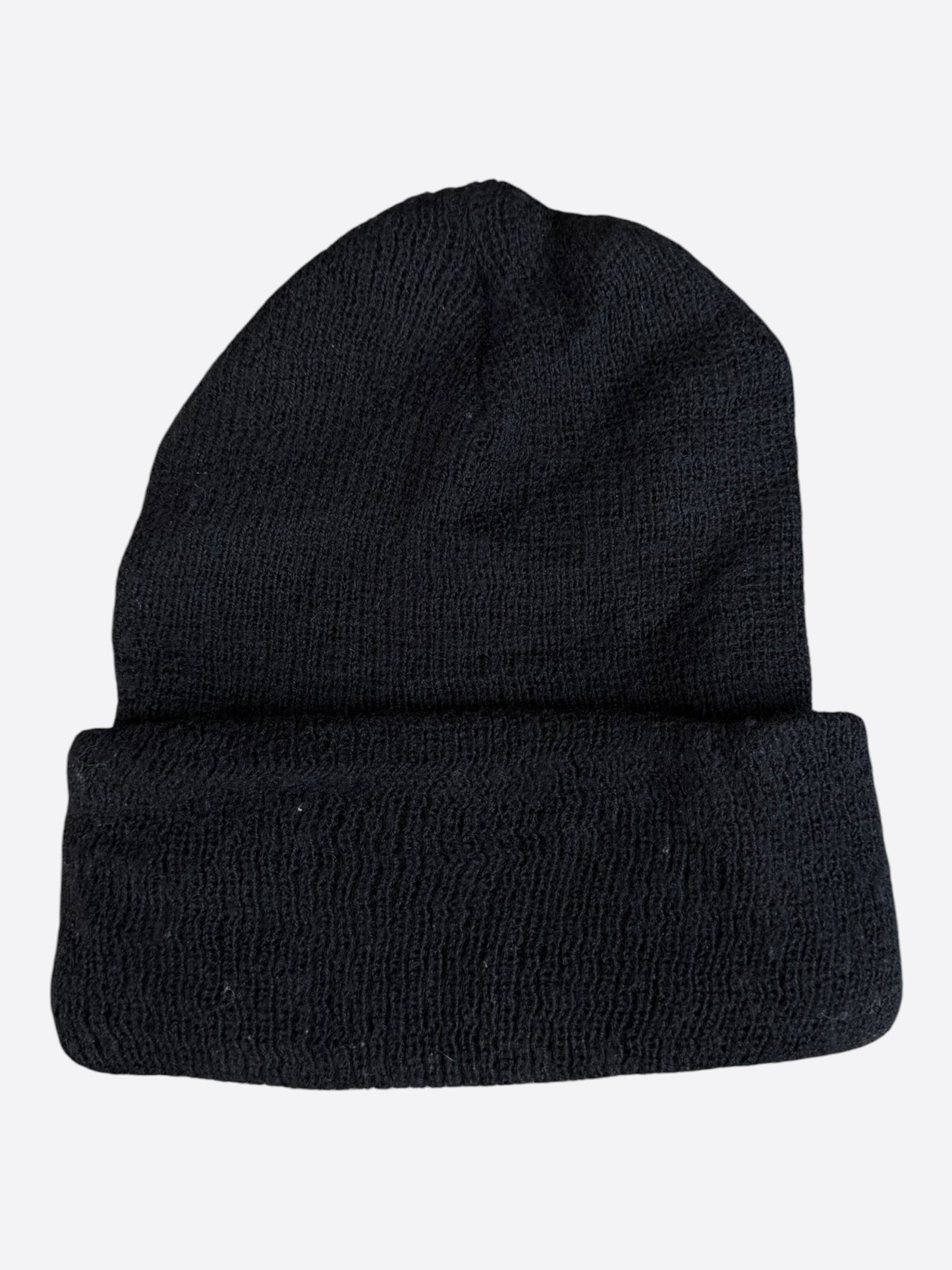 Chrome Hearts Black & White Horseshoe Logo Beanie