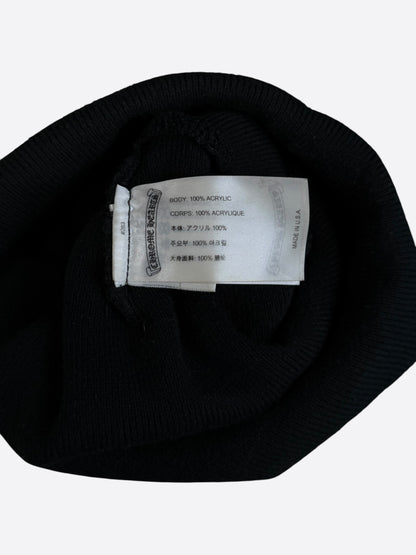 Chrome Hearts Black & White Embroidered Logo Beanie