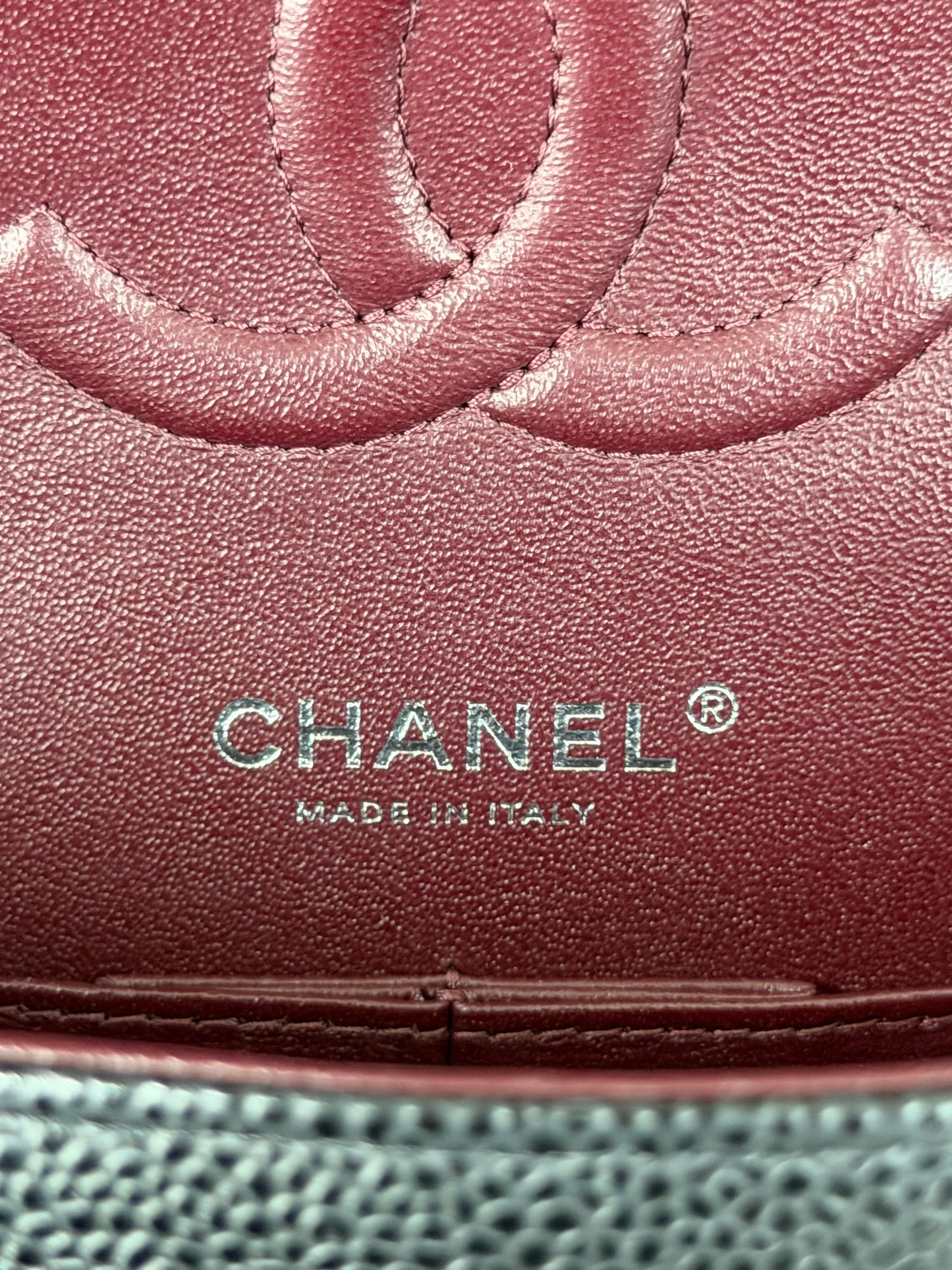 Chanel Black Caviar Quilted Medium Flap Bag