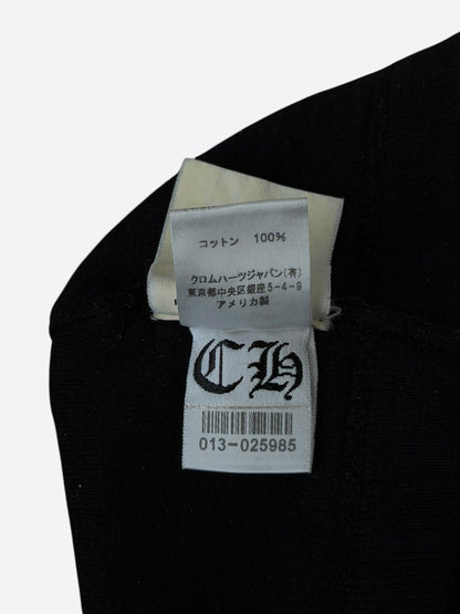 Chrome Hearts Black & White Horseshoe Logo Beanie