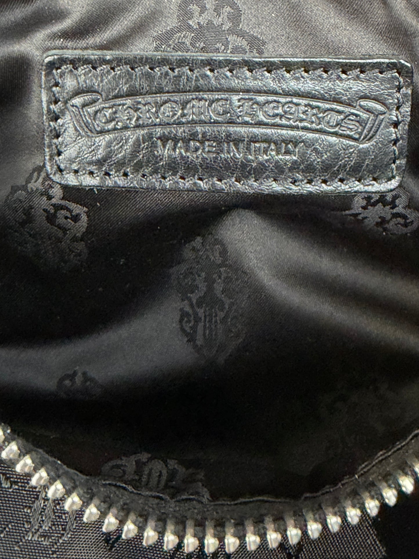 Chrome Hearts Black Stencil Grinds Mini Nylon Handbag