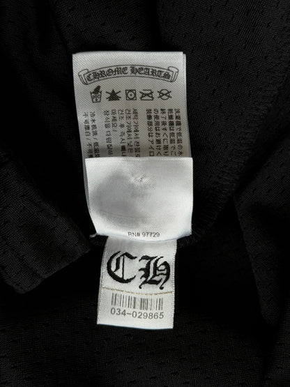 Chrome Hearts Black & White Logo Mesh Jersey