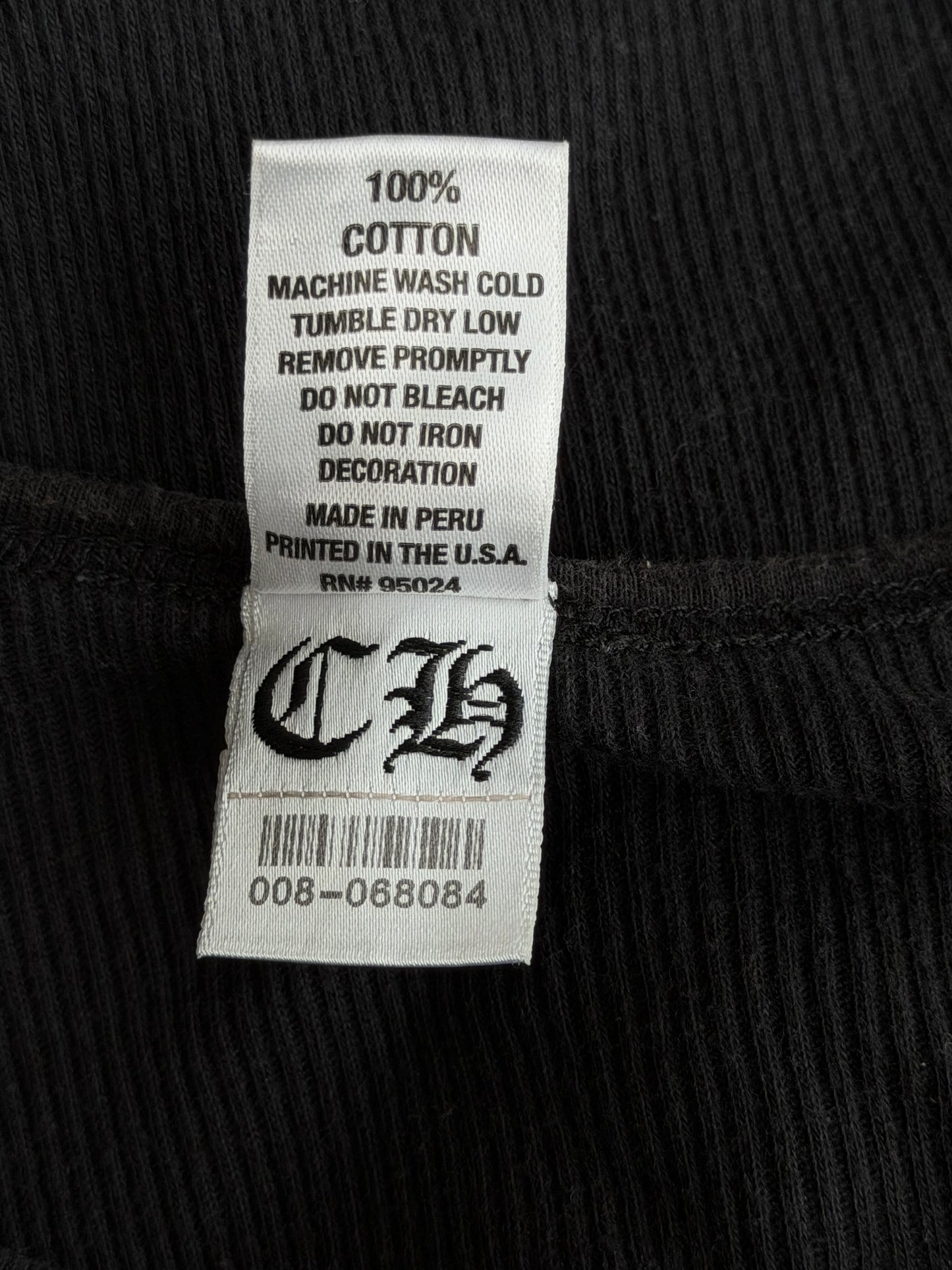 Chrome Hearts Black & White Honolulu Exclusive Horseshoe Logo Tank Top