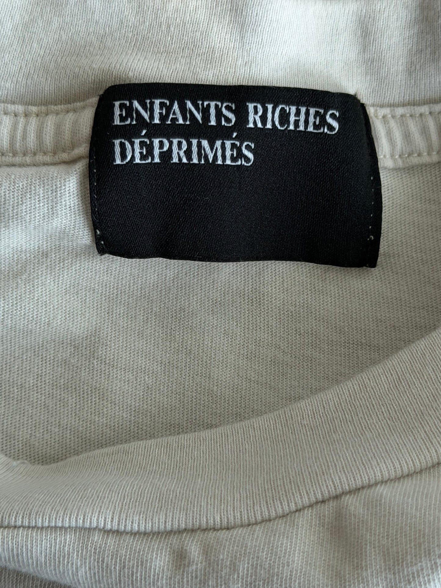 Enfants Riches Deprimes White & Black Musique Brut Graphic T-Shirt