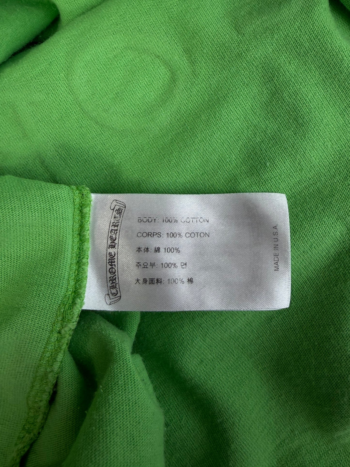 Chrome Hearts Green Sex Records Logo T-Shirt