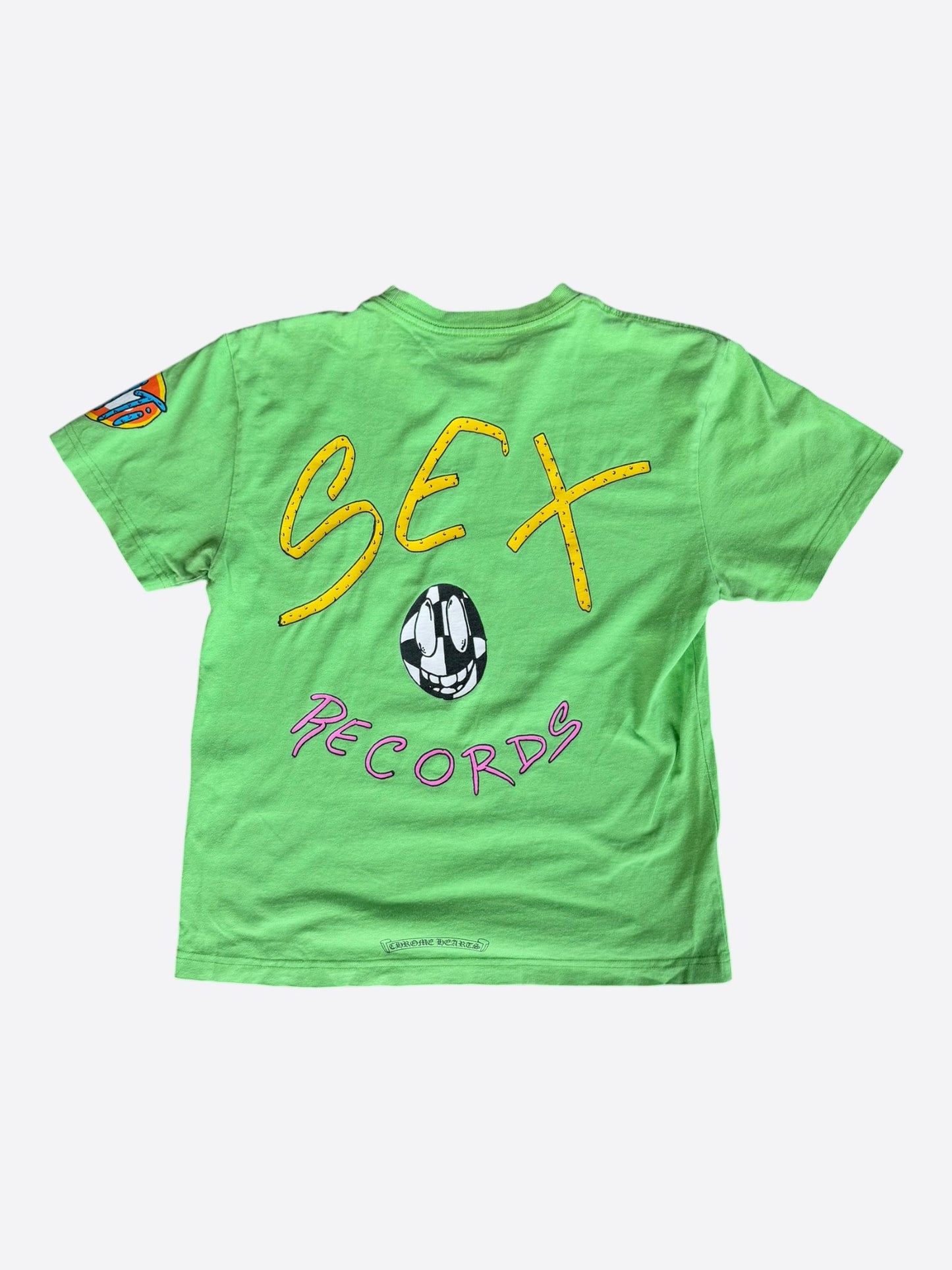 Chrome Hearts Green Sex Records Logo T-Shirt