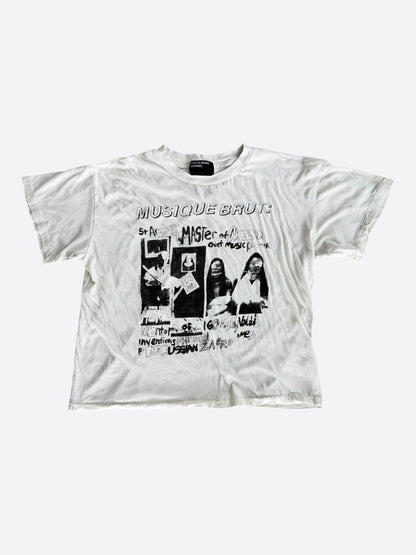 Enfants Riches Deprimes White & Black Musique Brut Graphic T-Shirt
