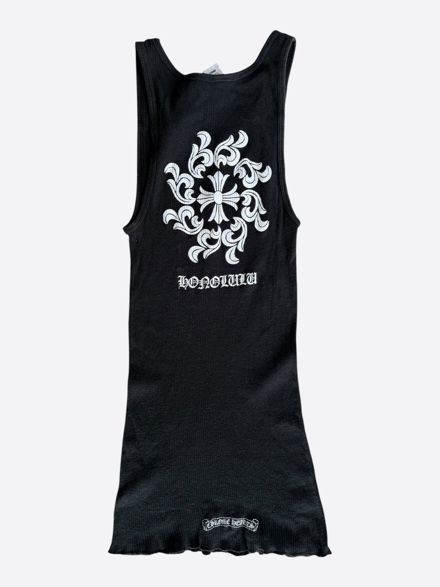 Chrome Hearts Black & White Honolulu Exclusive Horseshoe Logo Tank Top