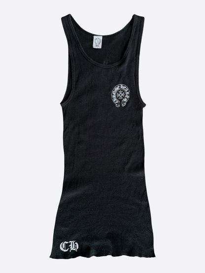 Chrome Hearts Black & White Honolulu Exclusive Horseshoe Logo Tank Top