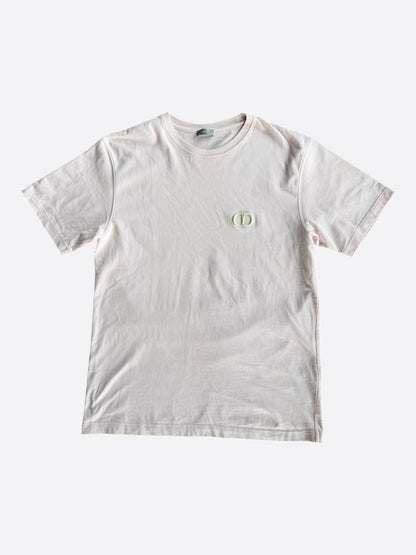 Dior Pink CD Icon Embroidered Logo T-Shirt