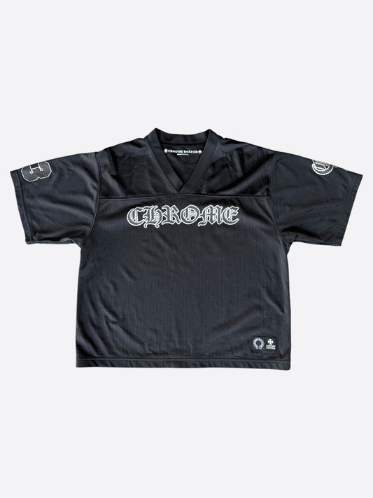 Chrome Hearts Black & White Logo Mesh Jersey