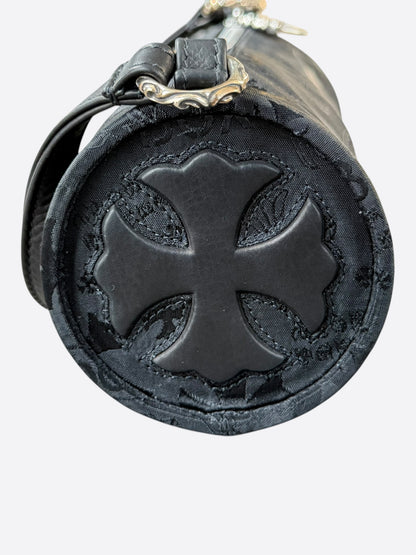 Chrome Hearts Black Stencil Grinds Mini Nylon Handbag