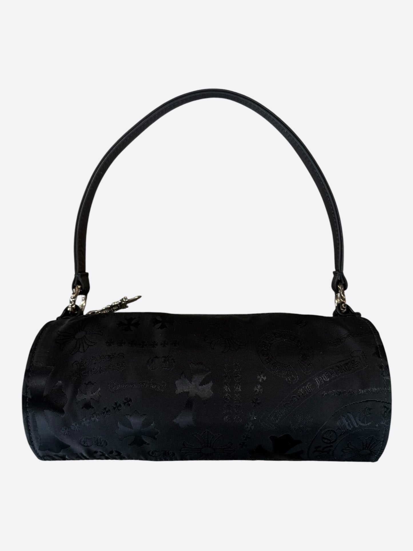 Chrome Hearts Black Stencil Grinds Mini Nylon Handbag