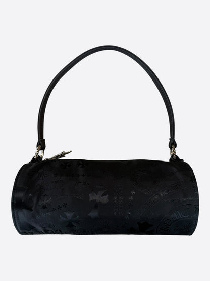 Chrome Hearts Black Stencil Grinds Mini Nylon Handbag
