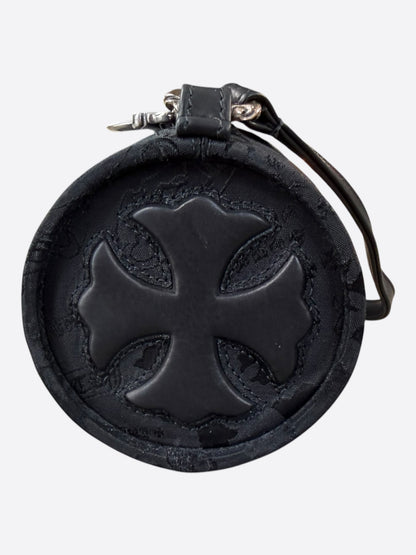 Chrome Hearts Black Stencil Grinds Mini Nylon Handbag
