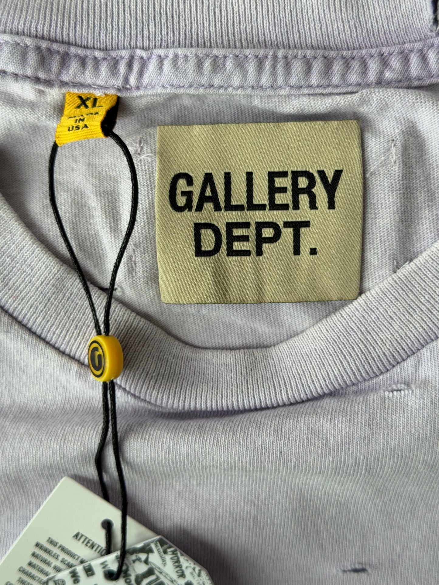 Gallery Dept Purple & Blue Retouche Logo Distressed T-Shirt