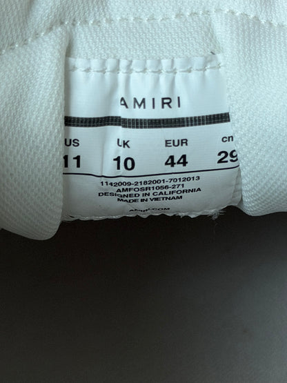Amiri White Snake Skeleton Low Top Sneakers