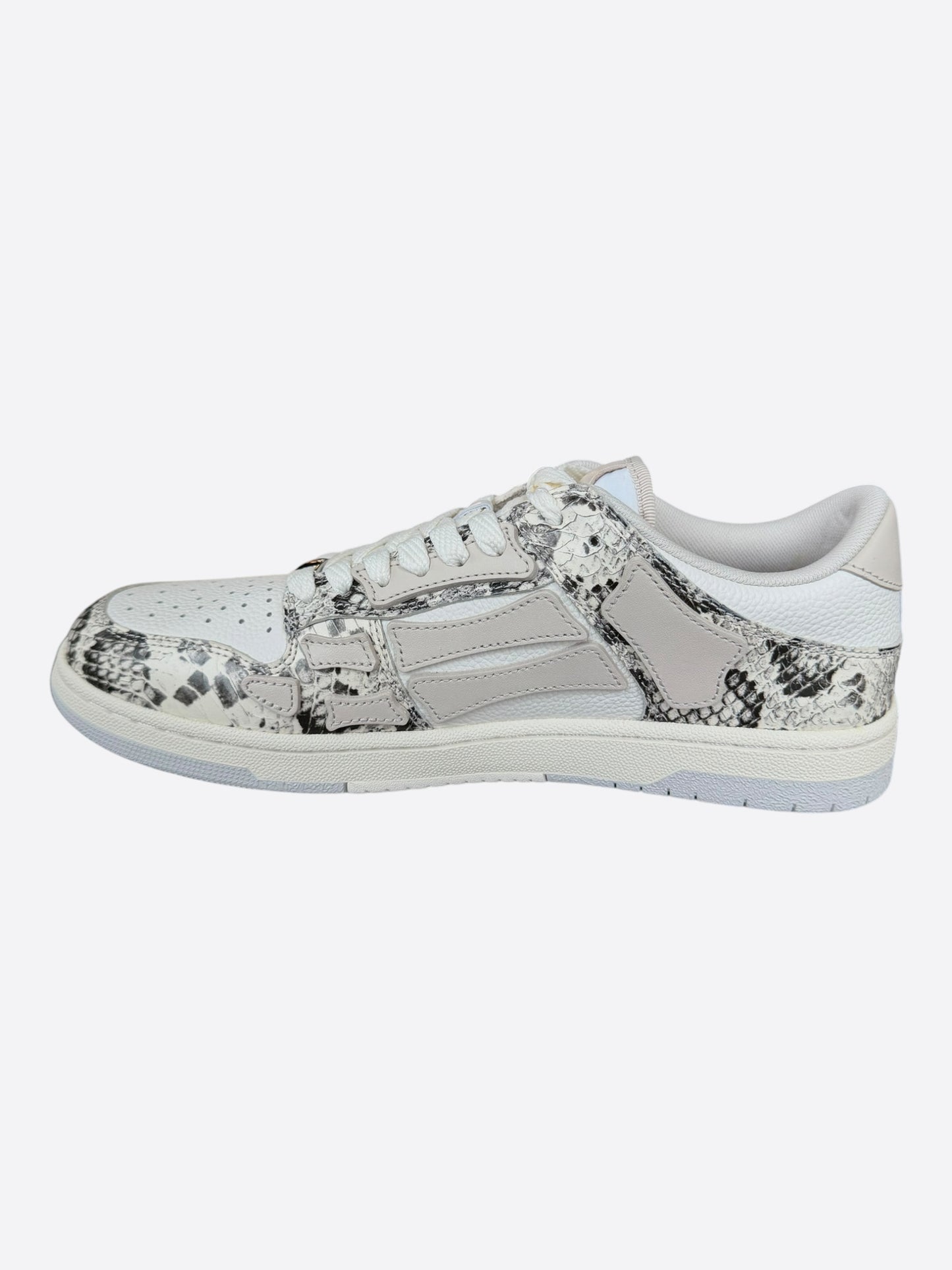 Amiri White Snake Skeleton Low Top Sneakers