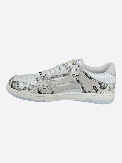 Amiri White Snake Skeleton Low Top Sneakers